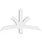 Ekena Millwork Davenport Architectural Grade PVC Gable Bracket, 48"W x 26"H x 4"D x 4"F, 13/12 Pitch GBP048X26X0404DAV00 - alternate 2
